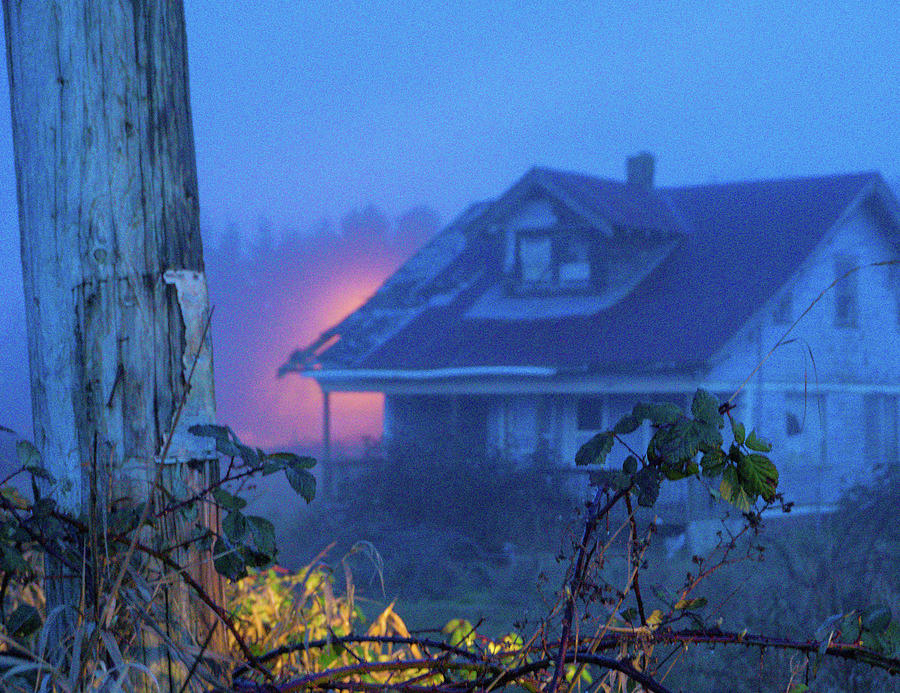 Foggy Abandoned House Photograph by Peggy McCormick