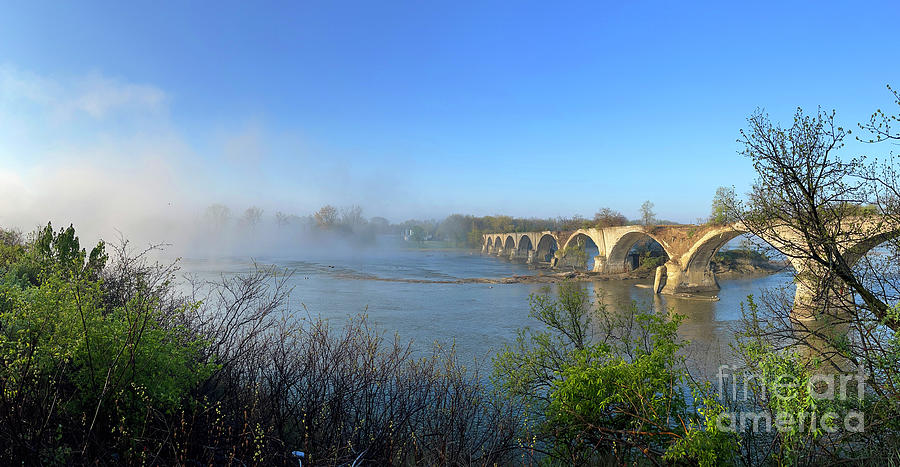 Foggy April Morning at Interurban Bridge 7768 Photograph by Jack Schultz