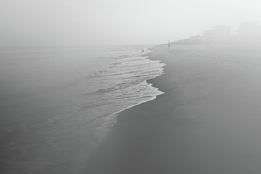 Foggy Beach Photograph by Ryan Johnson