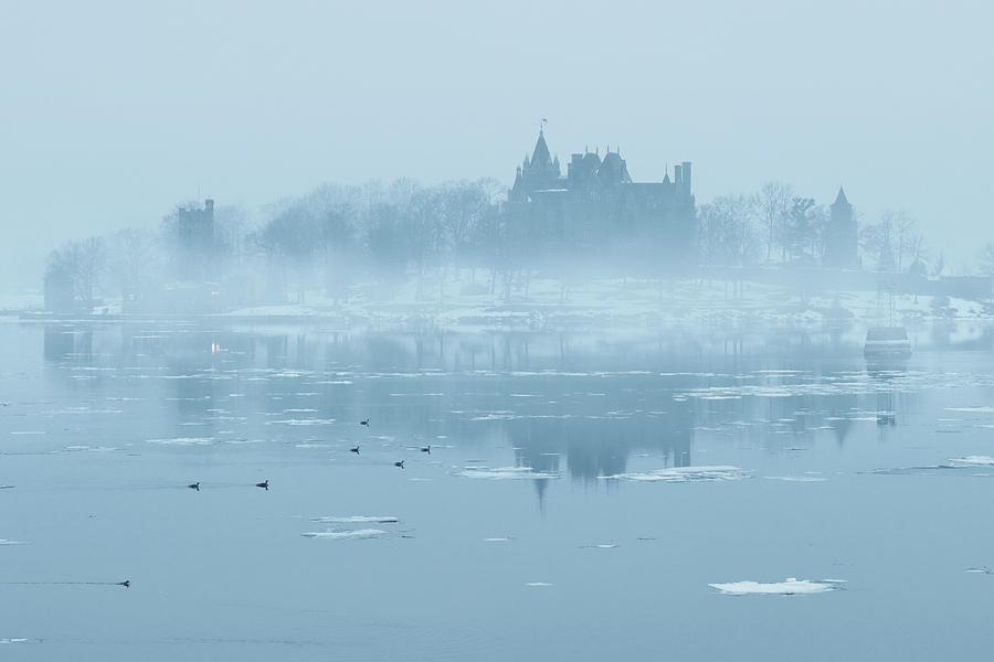 Castle Photograph - Foggy Boldt Castle by Lori Deiter