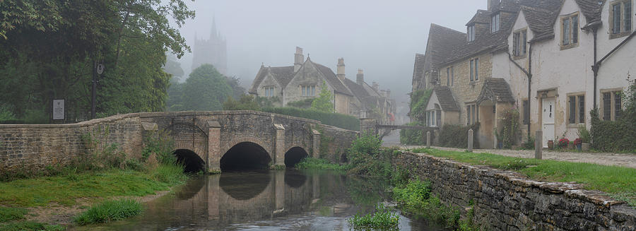 Foggy Castle Combe  Photograph by John Chivers
