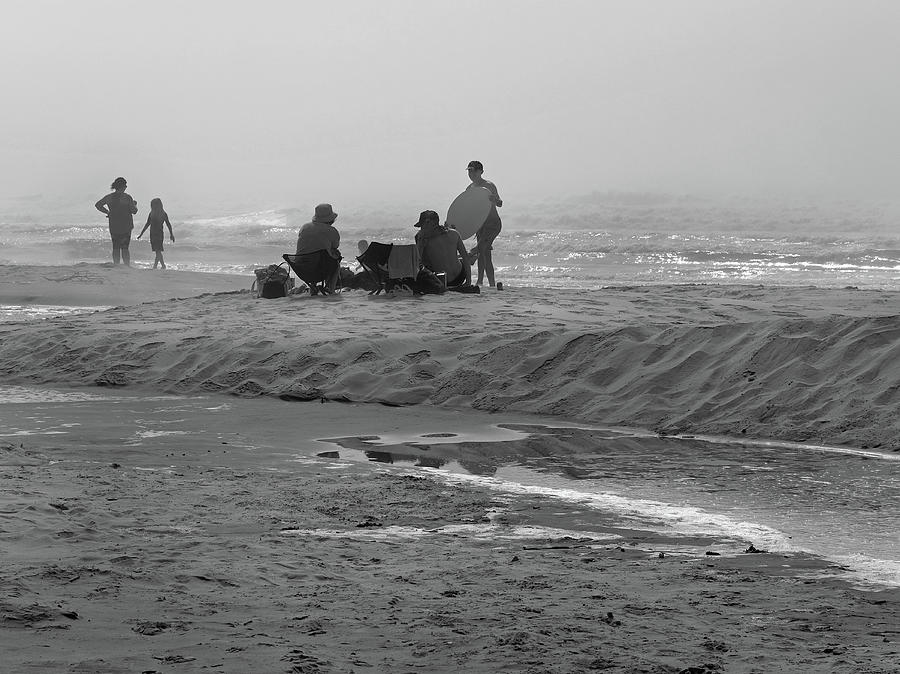 Foggy Day At The Beach Photograph