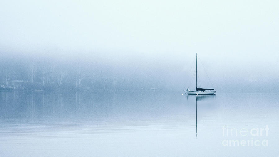 Fog Photograph - Foggy Day on Adams Point by Deena Athans