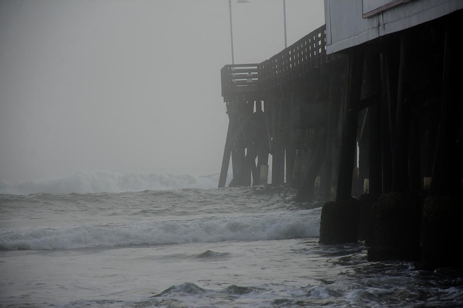 Foggy Daytona Beach Pier Photograph by Christopher Mercer