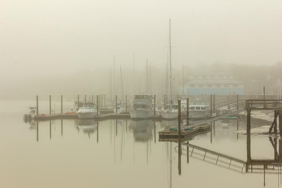 Ladys Island Photograph - Foggy Dock II by Keith Wood