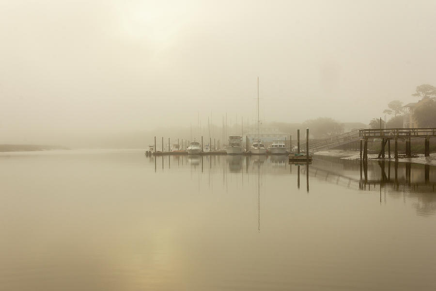 Fog Photograph - Foggy Dock by Keith Wood