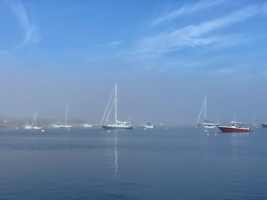 Foggy Harbor #2 Photograph by Mark Truman