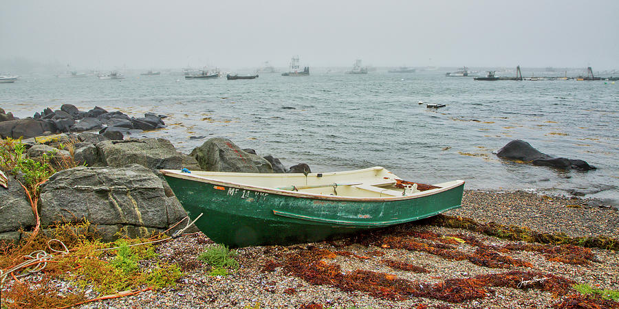 Foggy Harbor Photograph by Jurgen Lorenzen