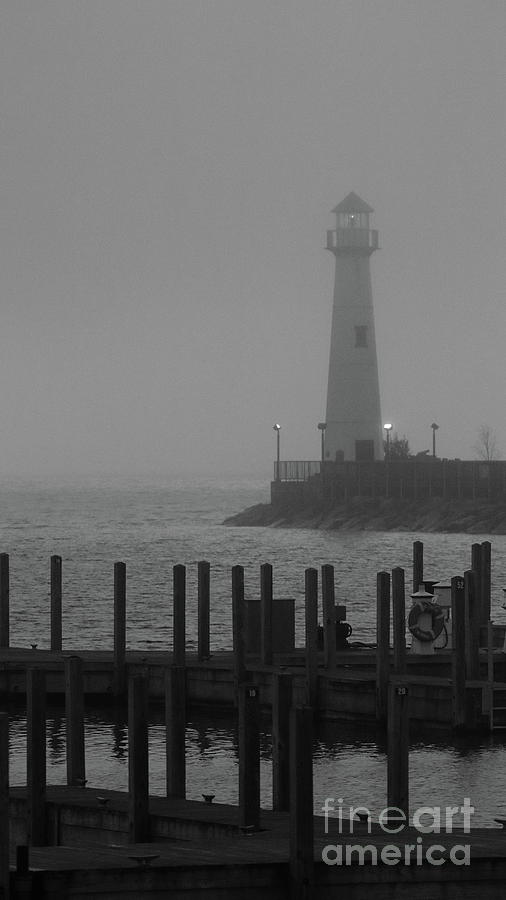 Foggy Lighthouse Photograph By Erick Schmidt 