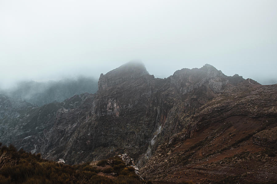 Foggy Madeira landscape Photograph by Vaclav Sonnek