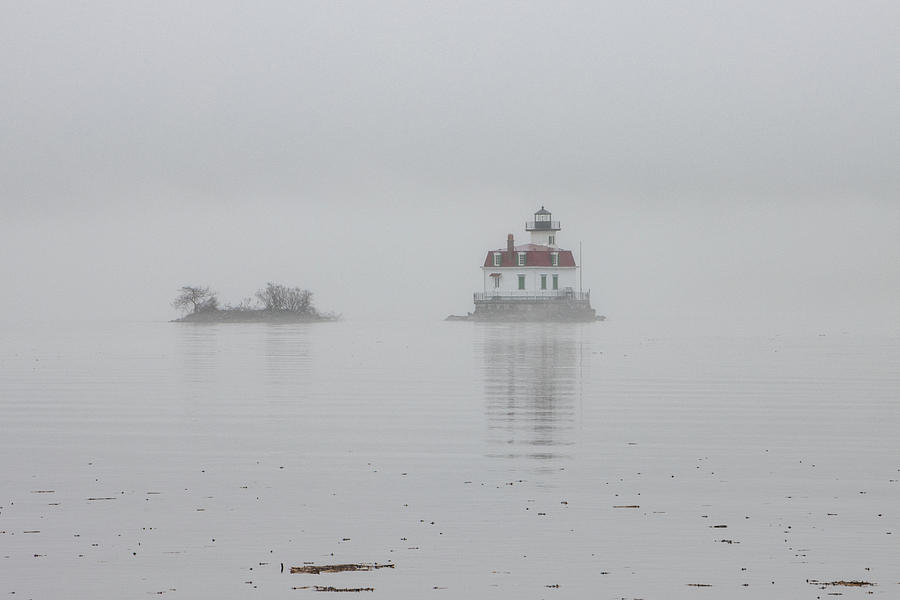 Esopus Lighthouse Photograph - Foggy March Evening on the Hudson by Jeff Severson Esopus Lighthouse Photograph - Foggy March Evening on the Hudson by Jeff Severson
