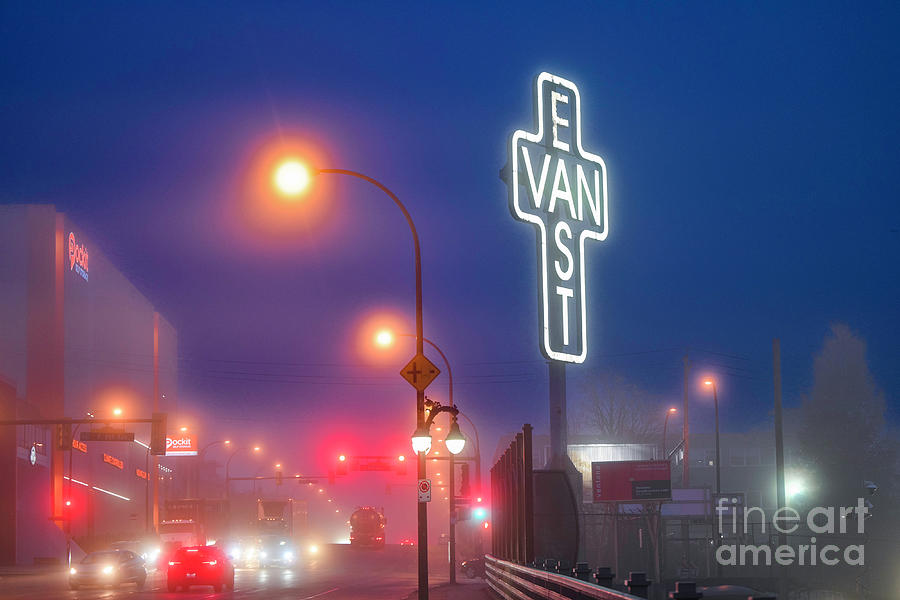 Foggy Monument for East Vancouver  Photograph by Michael Wheatley