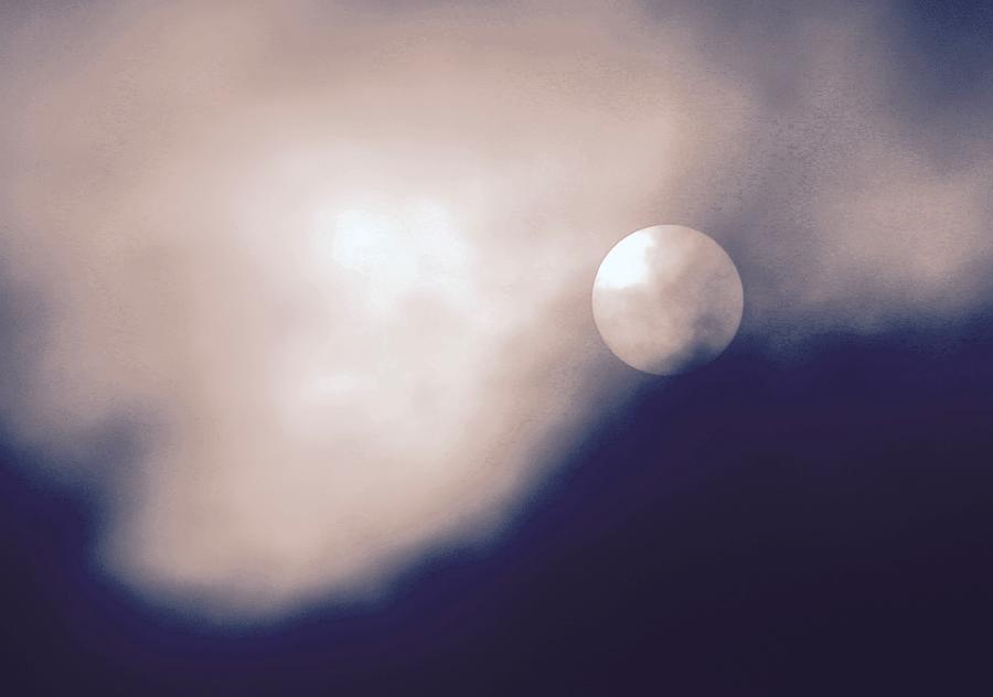 Foggy Moon Photograph