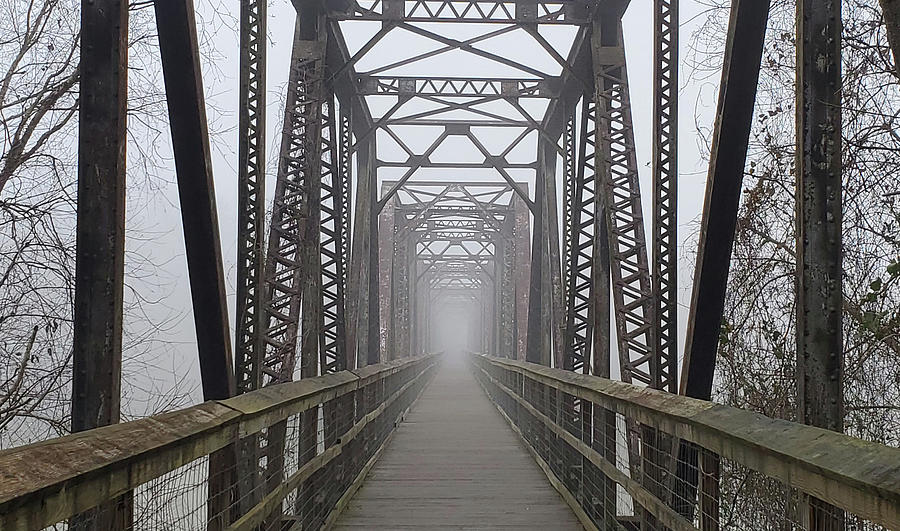 Foggy Morning at Peak Trestle Photograph by Brian Hare