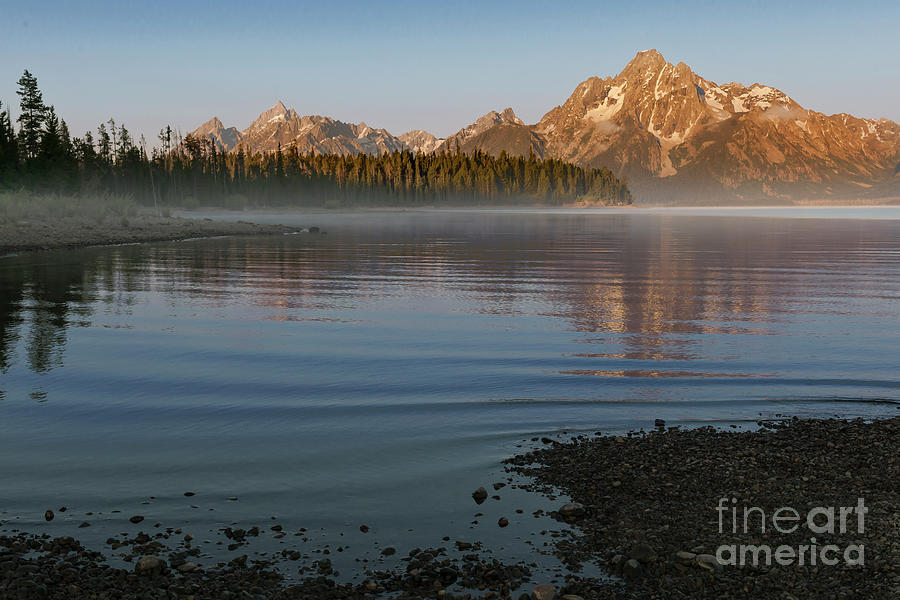 Foggy Morning in Grand Teton National Park Photograph by Sandra Bronstein