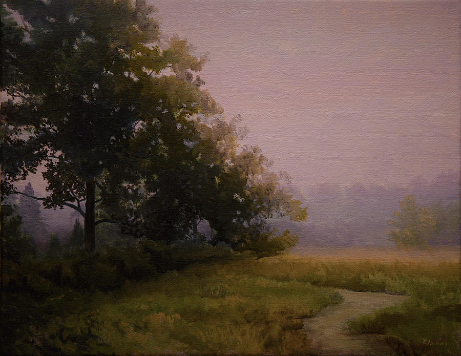 Foggy Morning, Oak Openings Painting by Charles Owens