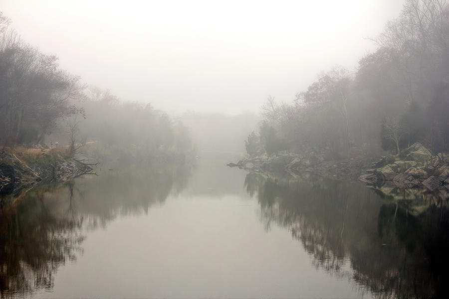 Foggy Morning On C And O Canal Photograph