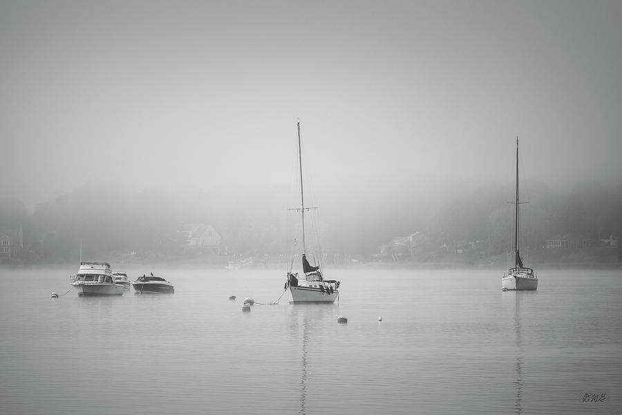 Foggy Morning Taunton River IV BW Photograph by David Gordon