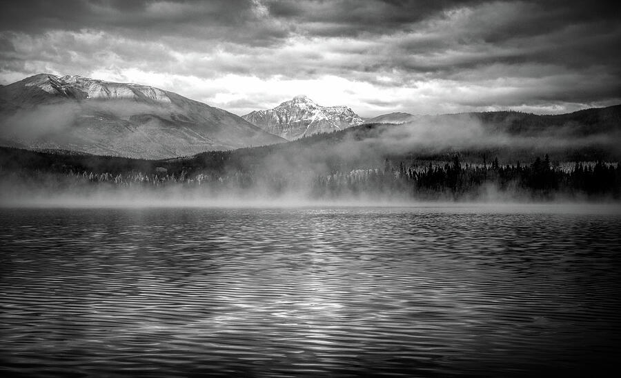 Foggy Patricia Lake Sunrise Canada Photograph by Dan Sproul - Fine Art ...