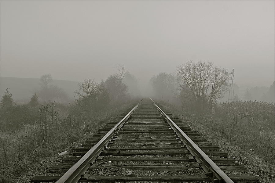 Foggy Rails Photograph by Brandon Muir - Fine Art America