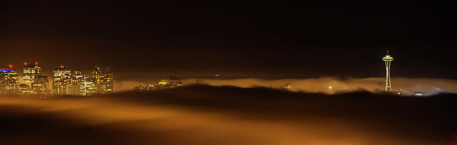 Foggy Seattle Night 3 Photograph by Pelo Blanco Photo