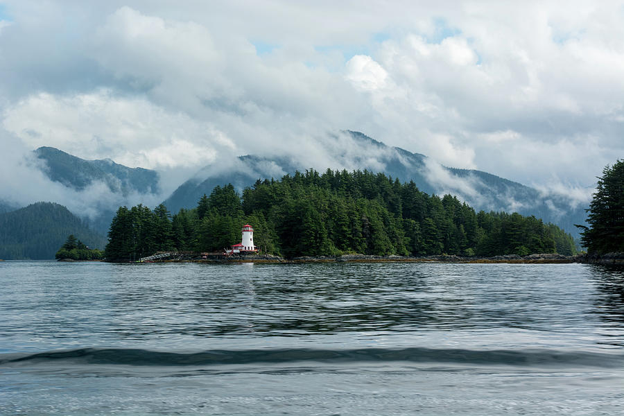 Foggy Sitka Alaska Lighthouse Photograph by Mitch Knapton Pixels