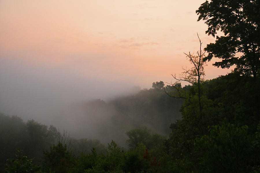 Foggy Smoky Sunrise Photograph