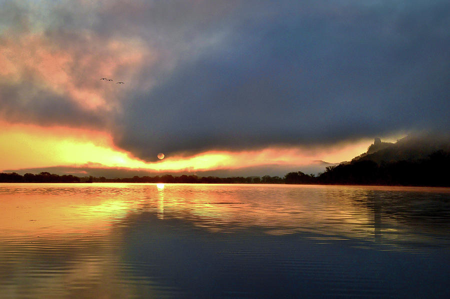 Foggy Sunrise Photograph by Susie Loechler
