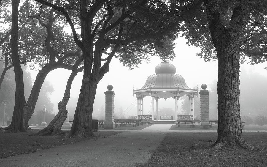 St. Louis Photograph - Foggy Tower Grove by Scott Rackers