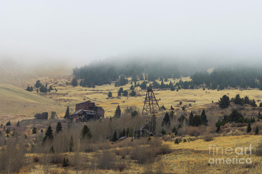 Foggy Winter Mine Photograph by Steven Krull