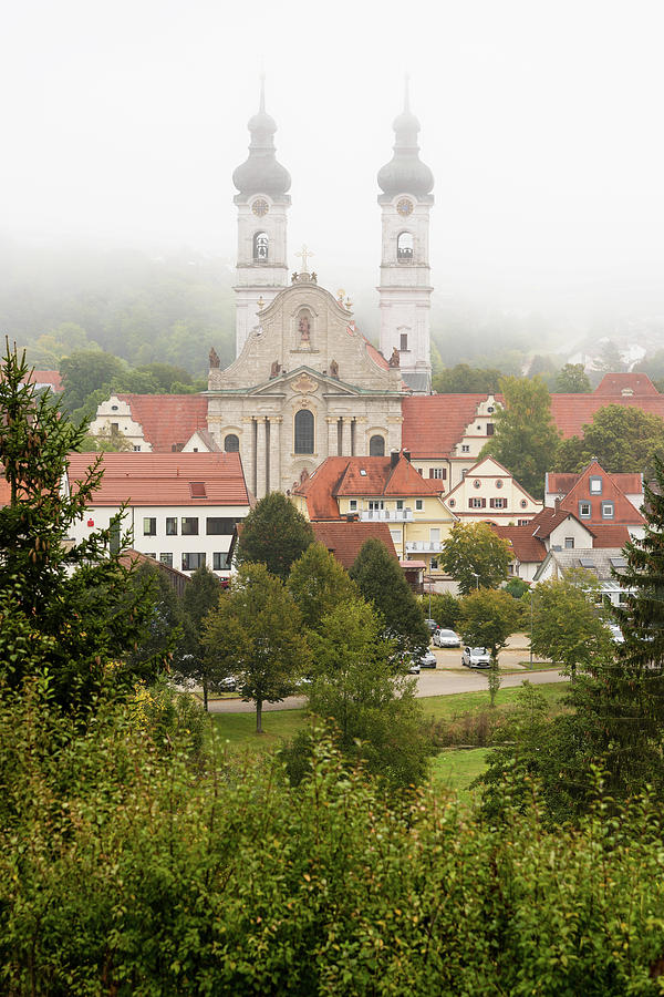 Foggy Zwiefalten Abbey Photograph