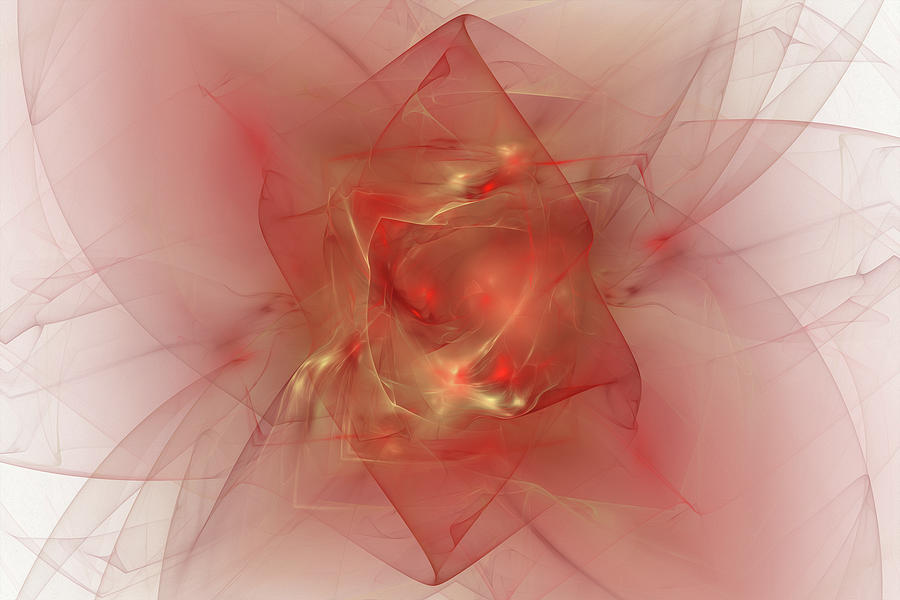 Folds of Ruby Digital Art by Brandi Untz