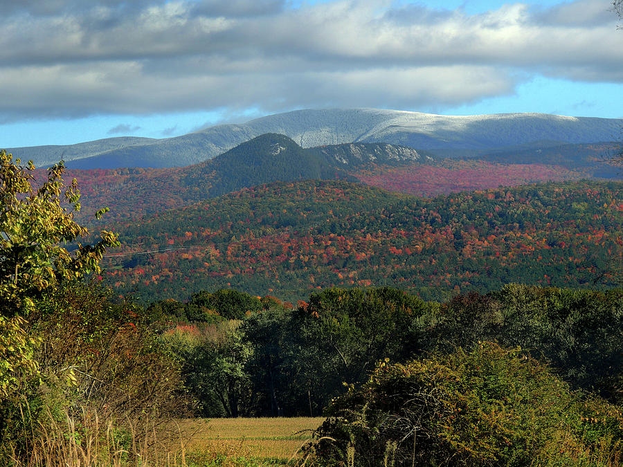 Foliage View from Newbury Vermont Photograph by Nancy Griswold