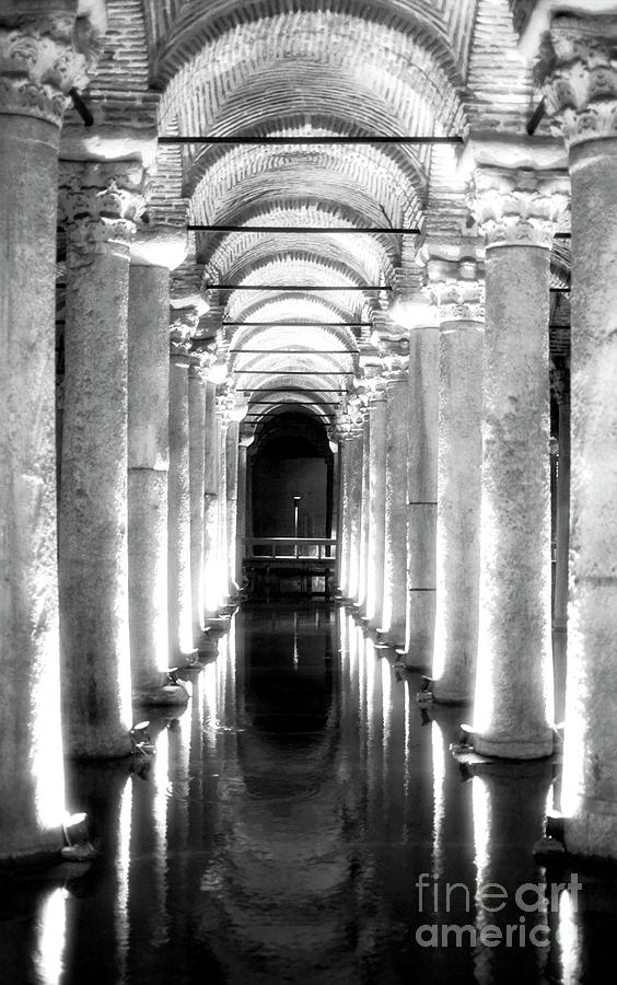 Follow the Lights at the Basilica Cistern in Istanbul Turkey Photograph by John Rizzuto