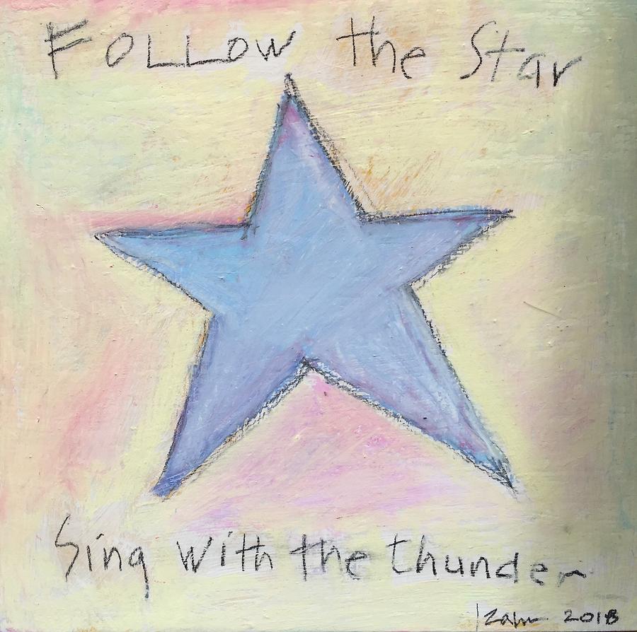 Follow the Star Mixed Media by Lynda Zahn