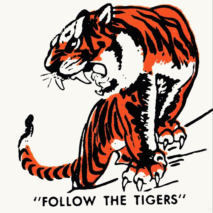 Follow The Tigers Mixed Media by Row One Brand