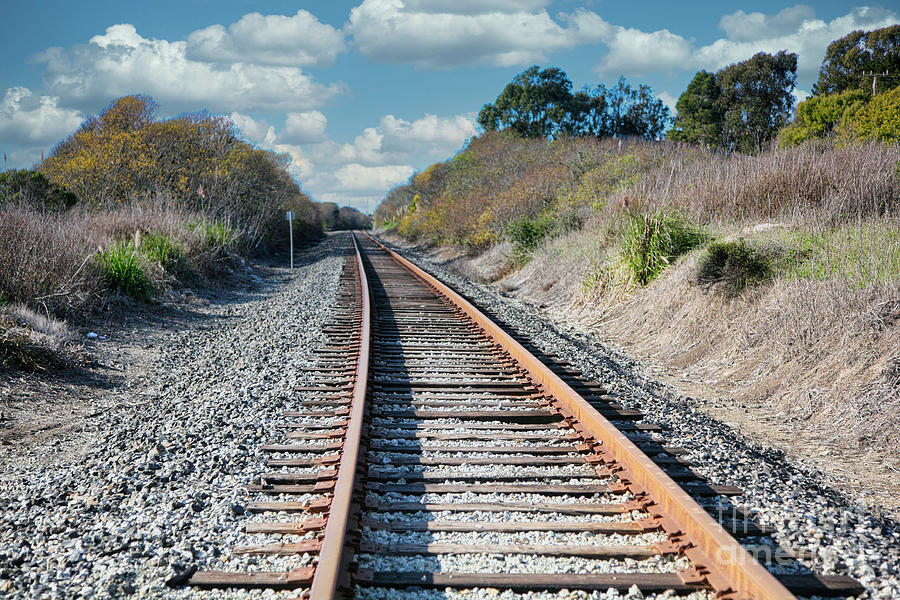Inspirational Photograph - Follow Your Dreams Tracks Journey  by Chuck Kuhn
