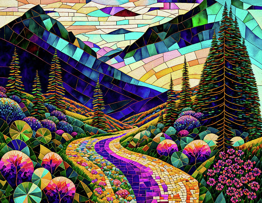 Follow Your Path to Happiness Digital Art by Peggy Collins