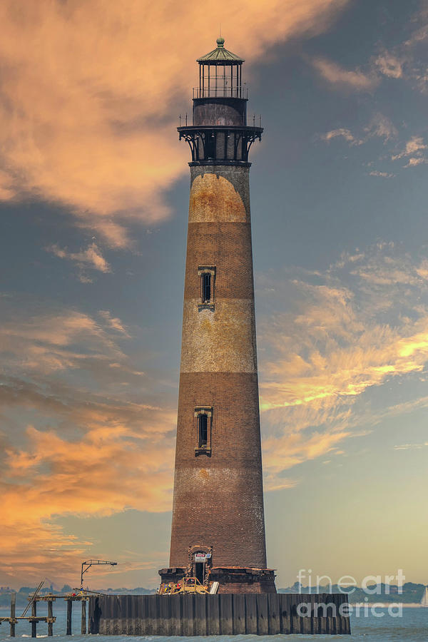 Folly Beach - Morris Island Lighthouse - Charleston South Carolina Photograph by Dale Powell