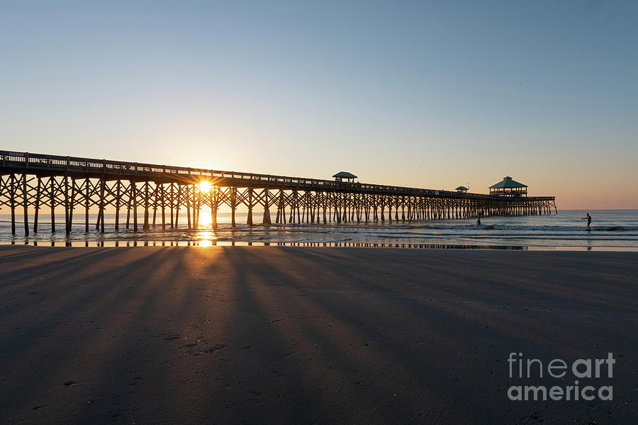 Folly Beach Pier - Sunrise Photograph