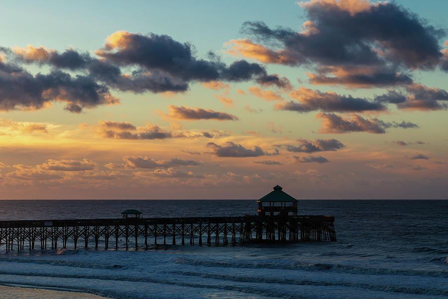 Folly Beach Sunrise Photograph by Charles Hite