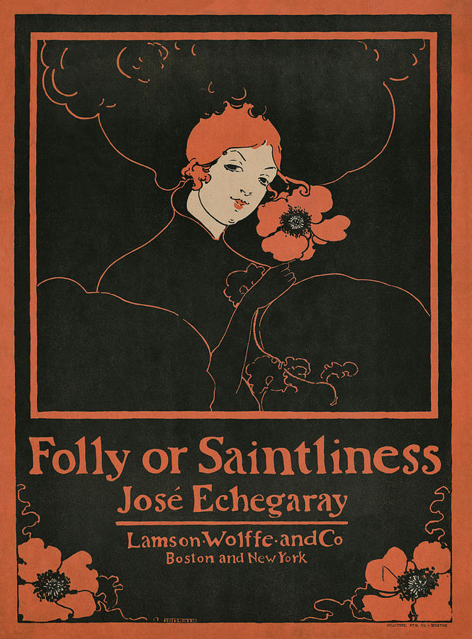 Folly or Saintliness 1895 by Ethel Reed Digital Art by Steve Hayhurst