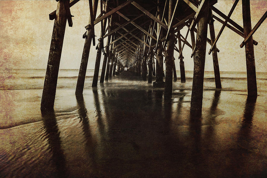 Folly Pier Grunge Texture Photograph by Dan Sproul