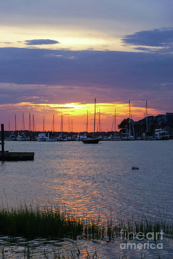 Folly River Harbor Sunset Photograph by Jennifer White