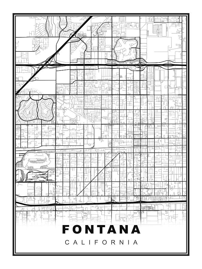 Fontana Map Digital Art By Ipsita Das Fine Art America 3297