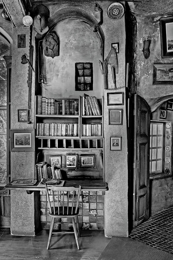 Fonthill Castle Study BW Photograph by Susan Candelario