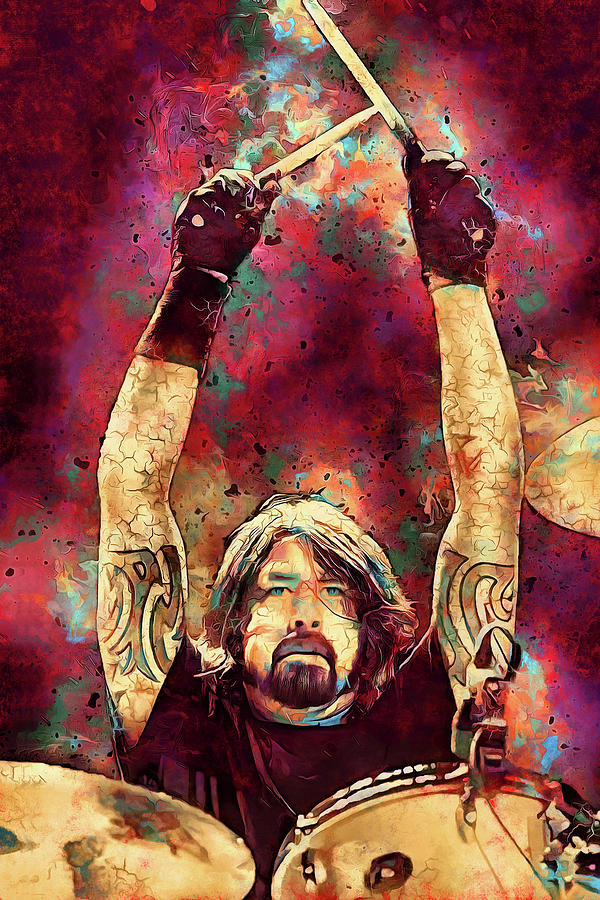 Dave Grohl Mixed Media - Foo Fighters Dave Grohl Art Everlong by Danette West by The Rocker Chic Dave Grohl Mixed Media - Foo Fighters Dave Grohl Art Everlong by Danette West by The Rocker Chic