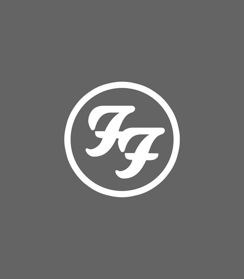 Foo Fighters White Circle Logo Crewneck Digital Art by Carreh Narin ...