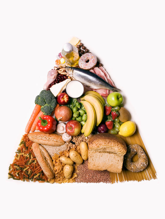 Food pyramid Photograph by Image Source