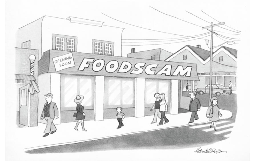 Foodscam Drawing by JB Handelsman